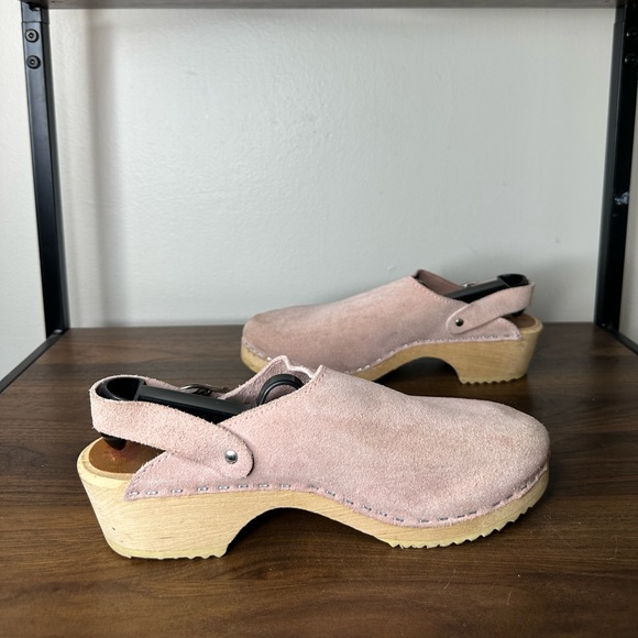 Hanna Andersson Pink Suede Slip On Clogs 41 - Picture 2 of 7